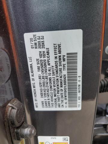 5FNYF8H51LB005424 Honda Passport Exl