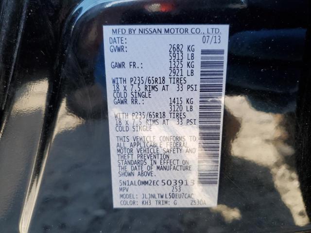 5N1AL0MM2EC503913 Infiniti QX60