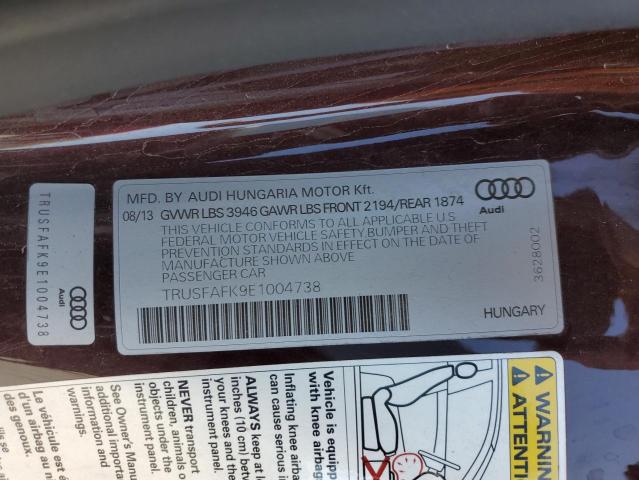 TRUSFAFK9E1004738 Audi Tt Premium Plus