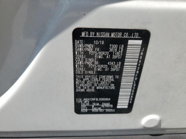 JN8AY2NF8L9360854 Nissan Armada Platinum