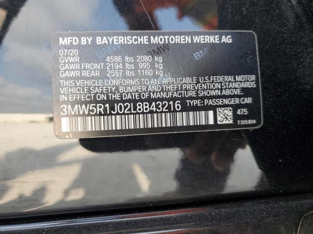 3MW5R1J02L8B43216 BMW 330I