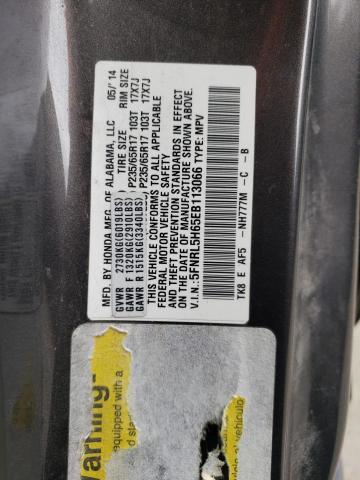 5FNRL5H65EB113066 Honda ODYSSEY EXL