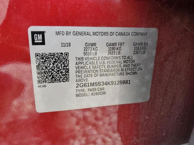 2G61M5S34K9125981 Cadillac XTS LUXURY