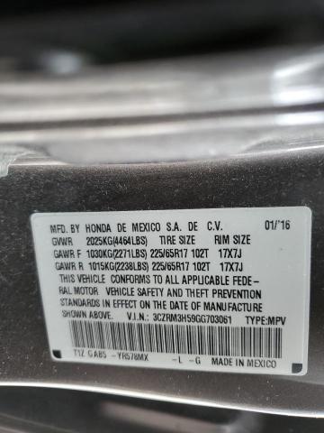 3CZRM3H59GG703061 Honda CR-V EX