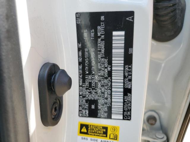 5TDDKRFH9FS146724 Toyota Highlander Limited