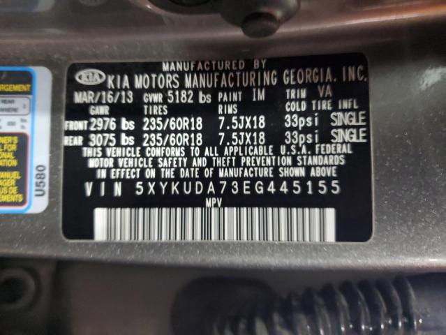 5XYKUDA73EG445155 KIA SORENTO EX