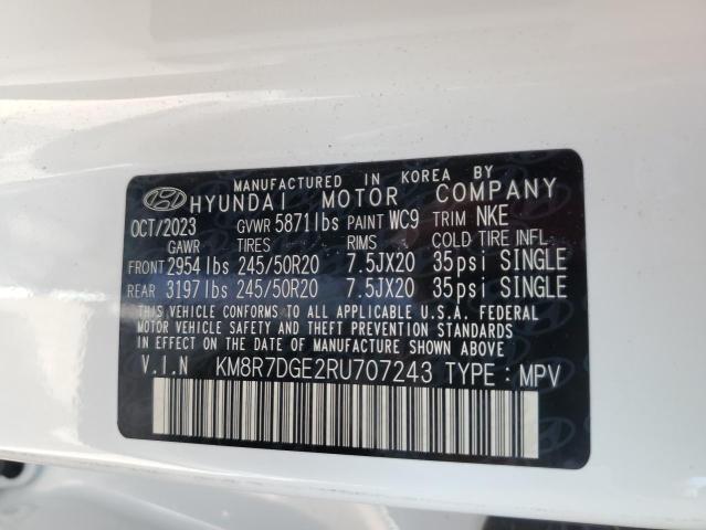 KM8R7DGE2RU707243 Hyundai Palisade Calligraphy
