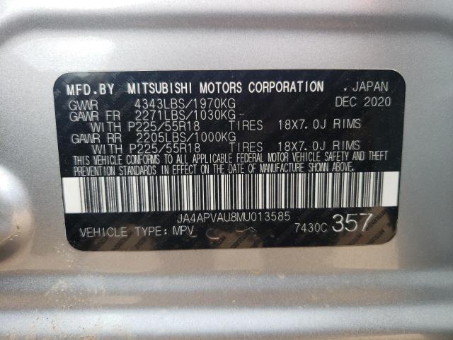 JA4APVAU8MU013585 Mitsubishi Outlander Sport Se