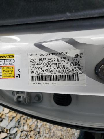 1HGCV1F14KA070085 Honda ACCORD LX