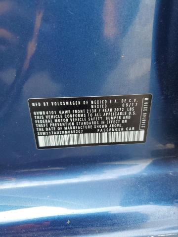 3VW117AU2HM065207 Volkswagen GOLF S