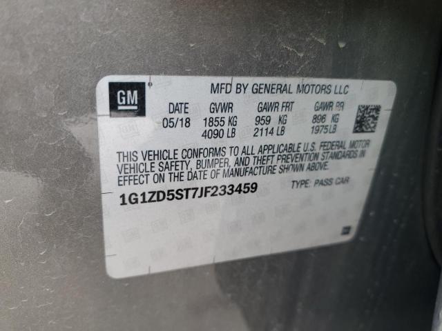 1G1ZD5ST7JF233459 Chevrolet MALIBU LT