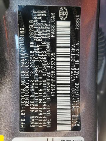 4T1BF1FK5HU767395 Toyota CAMRY LE