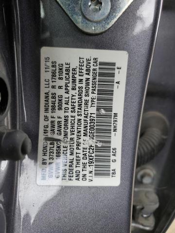 19XFC2F54GE003971 Honda Civic Lx