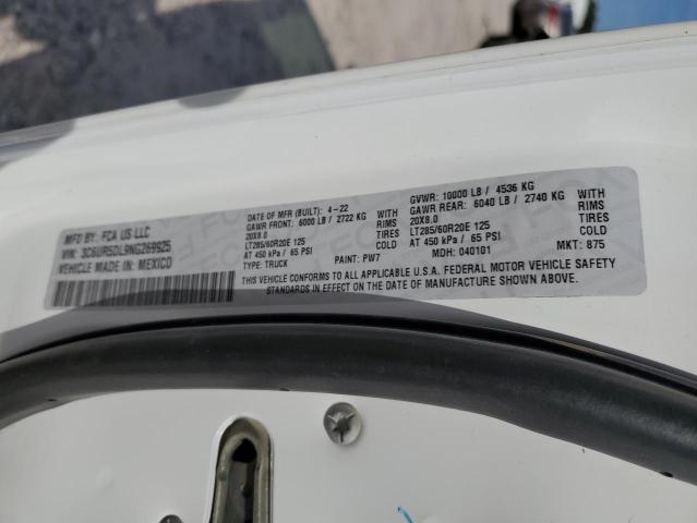 3C6UR5DL9NG269925 RAM 2500 Big Horn/lone Star