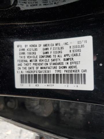 1HGCR2F57GA129361 Honda Accord Sport