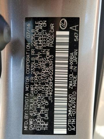JTHKD5BH5H2283913 Lexus CT 200