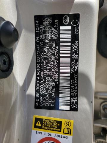 JTHBK1GGXF2167764 Lexus ES 350