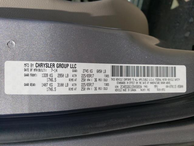2C4RDGBG1ER458934 Dodge Grand Caravan Se