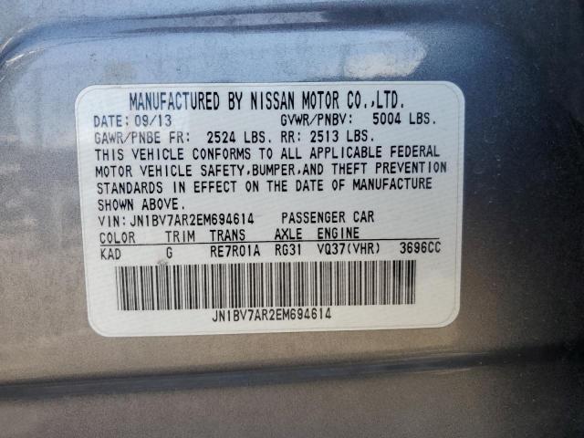 JN1BV7AR2EM694614 Infiniti Q50 BASE