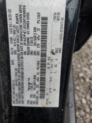 3FADP4TJ0GM169859 Ford FIESTA S