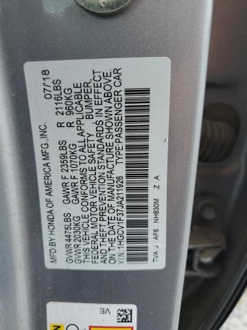 1HGCV1F37JA211926 Honda Accord Sport