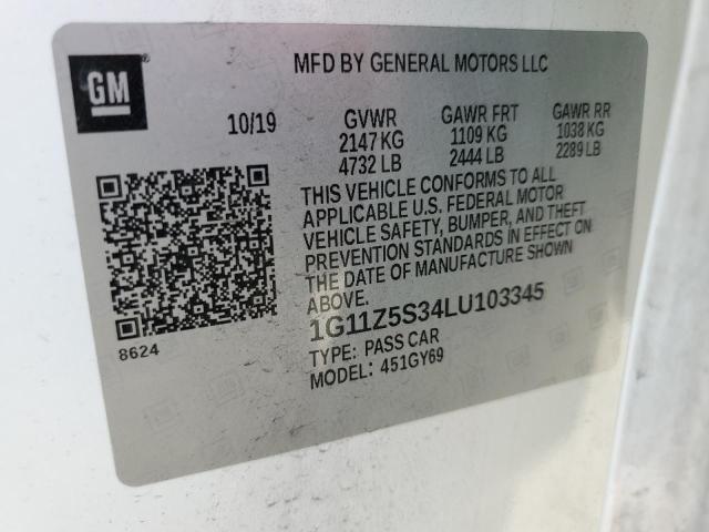 1G11Z5S34LU103345 Chevrolet IMPALA LT