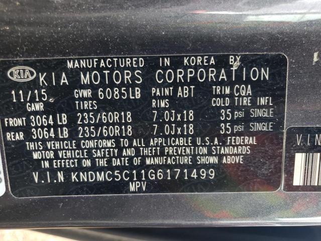 KNDMC5C11G6171499 KIA SEDONA EX