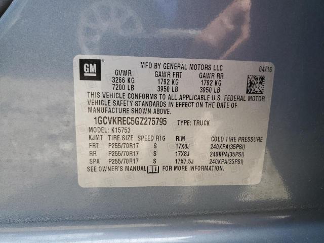 1GCVKREC5GZ275795 Chevrolet Silverado K1500 Lt