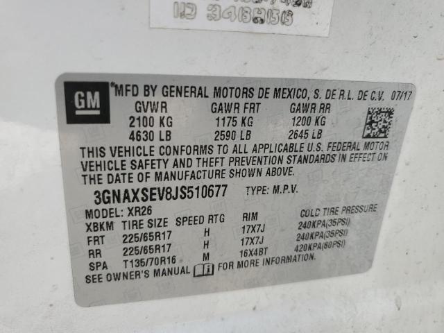 3GNAXSEV8JS510677 Chevrolet EQUINOX LT