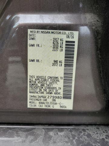 1N4AL3AP6GC279980 Nissan ALTIMA 2.5