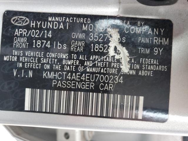 KMHCT4AE4EU700234 Hyundai ACCENT GLS