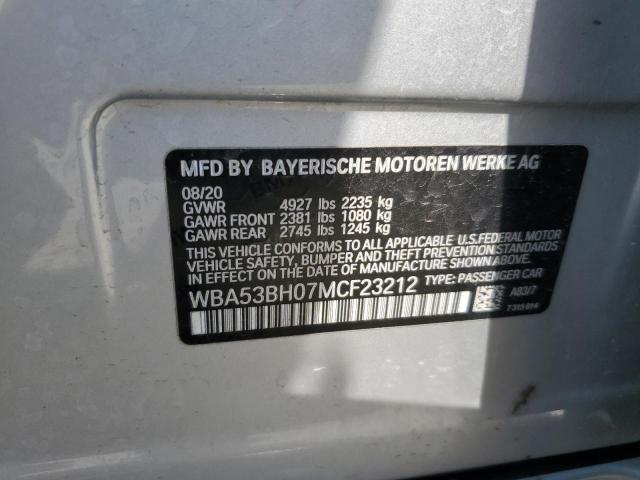 WBA53BH07MCF23212 BMW 530 I