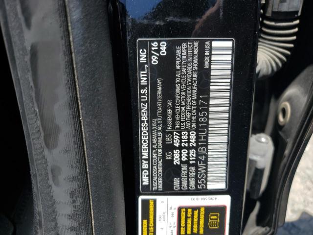 55SWF4JB1HU185171 Mercedes-Benz C 300