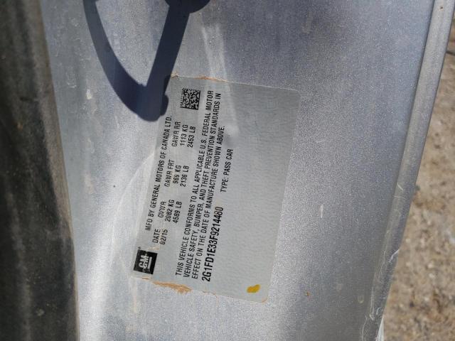 2G1FD1E33F9214480 Chevrolet CAMARO LT