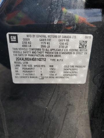 2GKALMEK4G6142712 GMC Terrain Sle