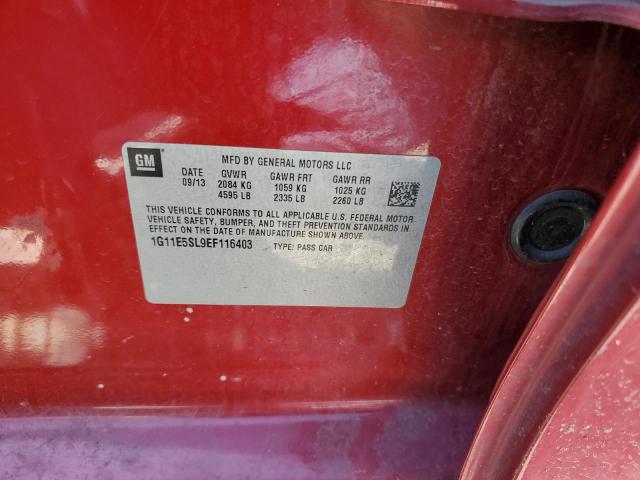 1G11E5SL9EF116403 Chevrolet MALIBU 2LT