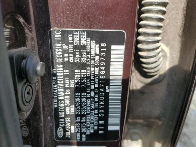 5XYKUDA71EG497318 KIA SORENTO EX