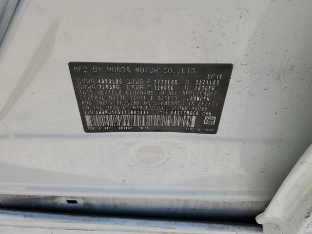 JH4KC1F51JC001312 Acura RLX TECH