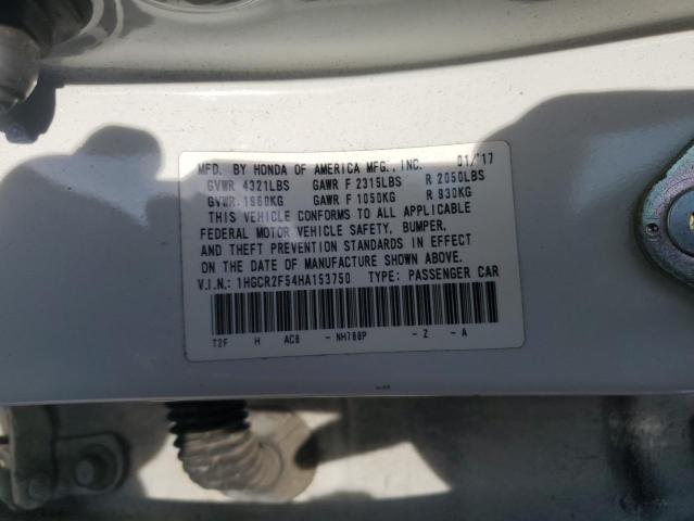 1HGCR2F54HA153750 Honda ACCORD SPO