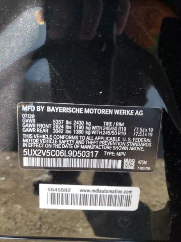 5UX2V5C06L9D50317 BMW X4 Xdrivem40i