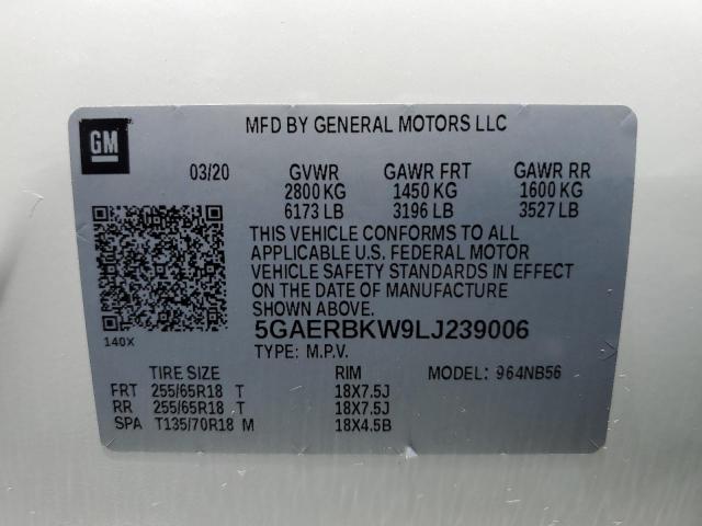 5GAERBKW9LJ239006 Buick Enclave Essence