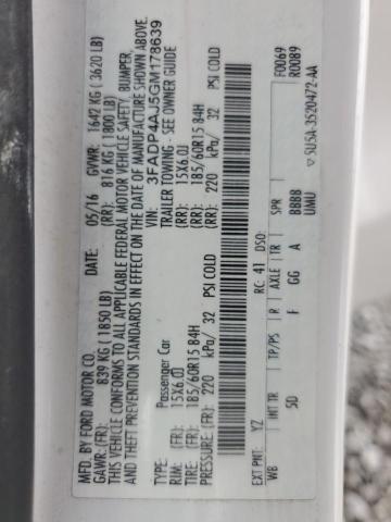 3FADP4AJ5GM178639 Ford FIESTA S
