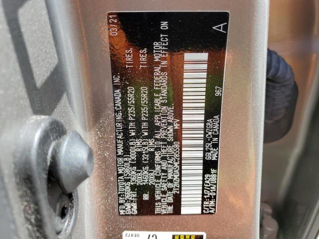 2T2HZMDA5MC285580 Lexus RX 350