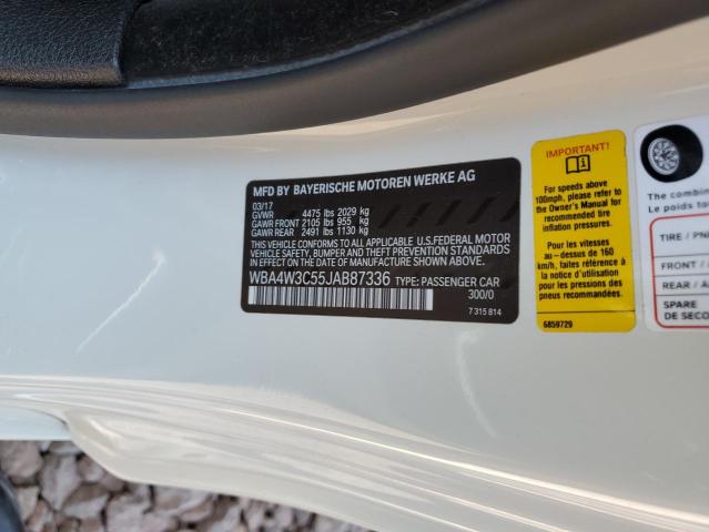 WBA4W3C55JAB87336 BMW 430I