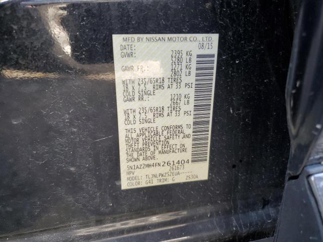 5N1AZ2MH4FN261404 Nissan MURANO S