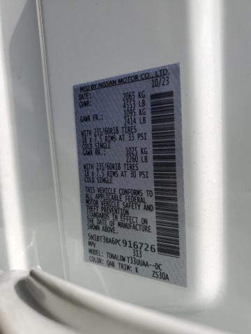 5N1BT3BA6PC916726 Nissan ROGUE SV
