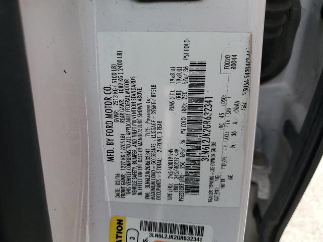 3LN6L2JK2GR632341 Lincoln MKZ