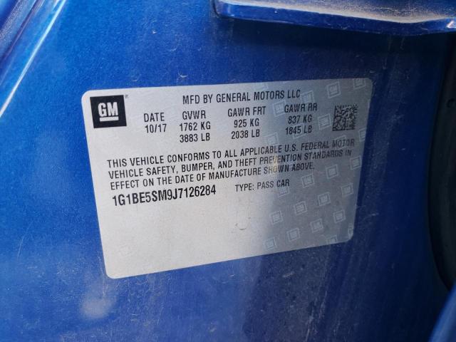 1G1BE5SM9J7126284 Chevrolet CRUZE LT