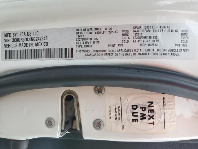 3C6UR5DL4NG247248 RAM 2500 Big Horn/lone Star