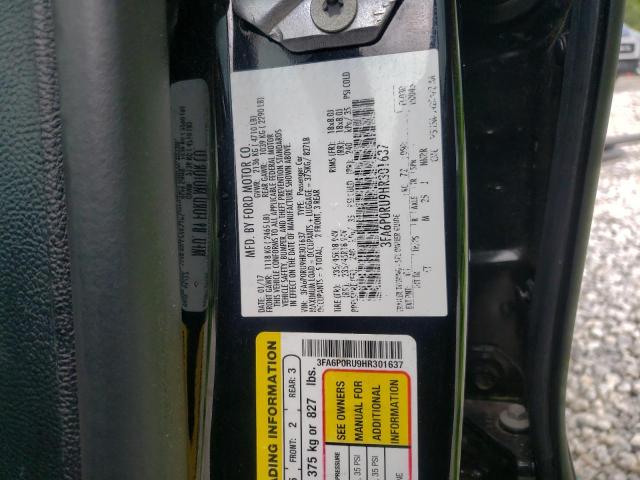 3FA6P0RU9HR301637 Ford Fusion Titanium Hev